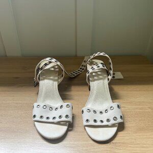 Cream Wrap Heels by Matisse